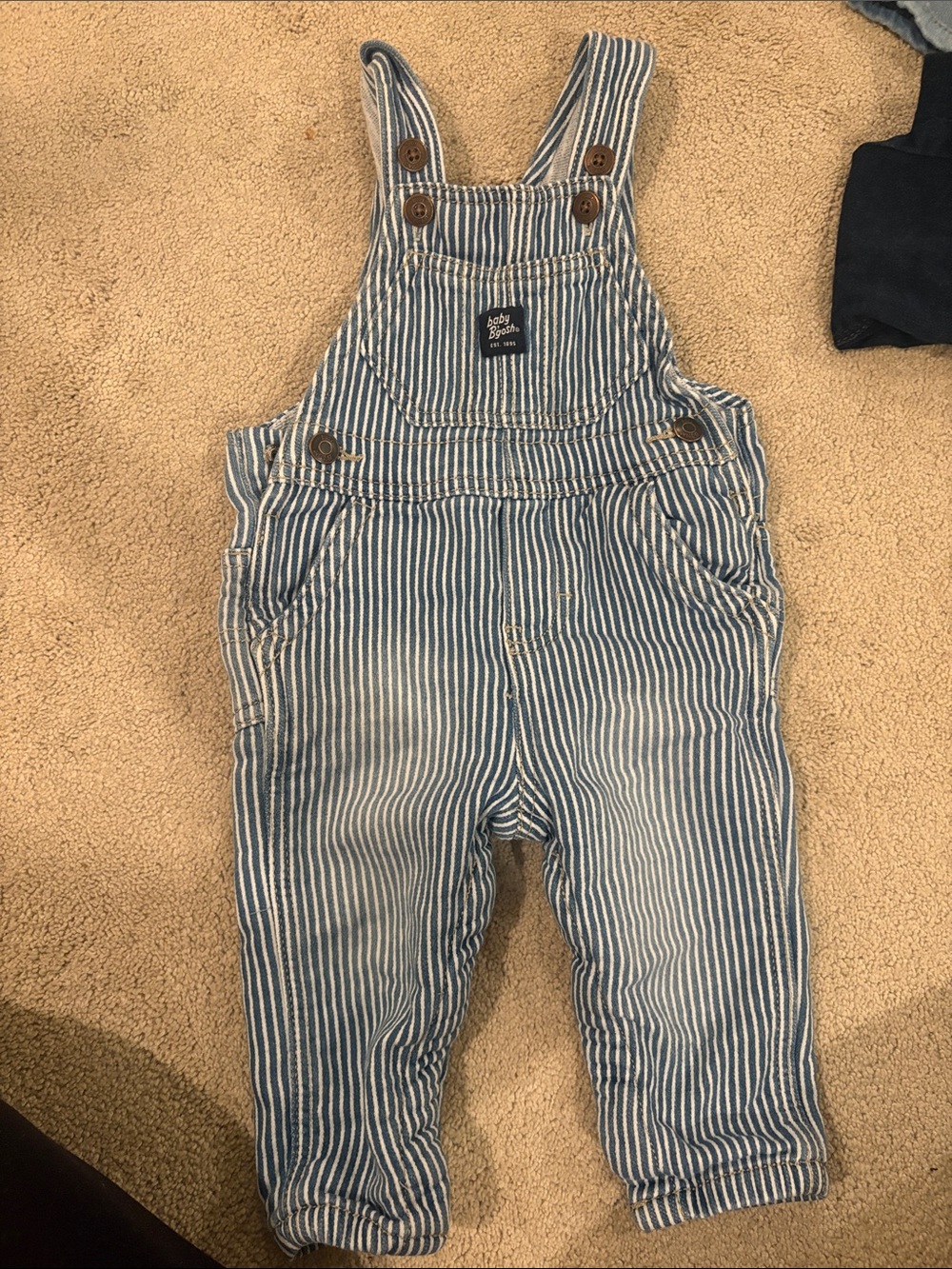 Baby B’gosh Blue Stripe Cotton Overalls for Kids